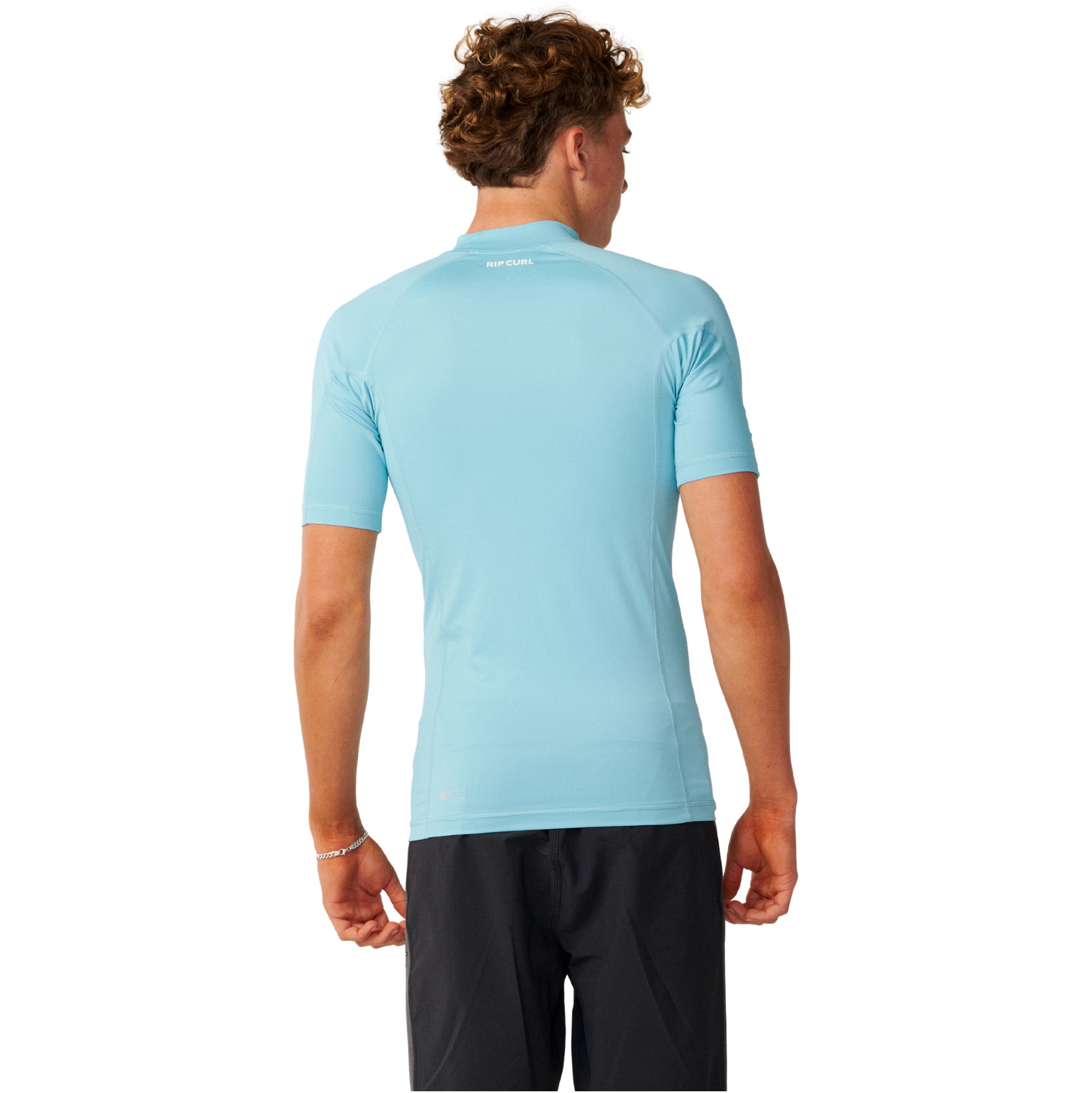 2026 Rip Curl Mens Waves UPF Perf Short Sleeve Rash Vest 198MRV - Wave Pool